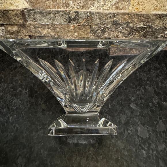 Waterford Clarion Crystal Pedestal Bowl 6” Square Discontinued Signed Ireland - Picture 11 of 12